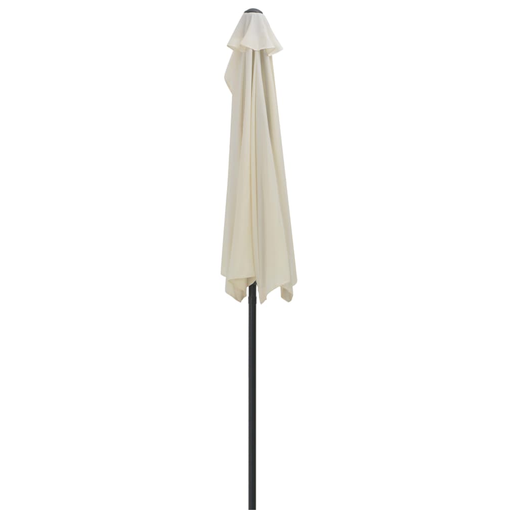 NNEVL Balcony Parasol with Aluminium Pole Sand 270x135 cm Half