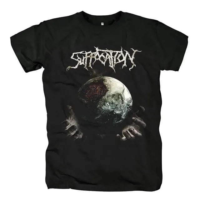 Harajuku Style Men's Black Graphic T-Shirt