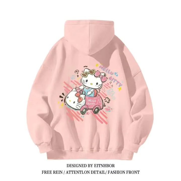 Hello Kitty Sanrio Hoodies for Boys and Girls, Y2K Style