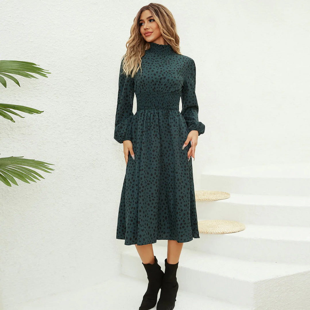 Floral Print Long Sleeve Dress for Women