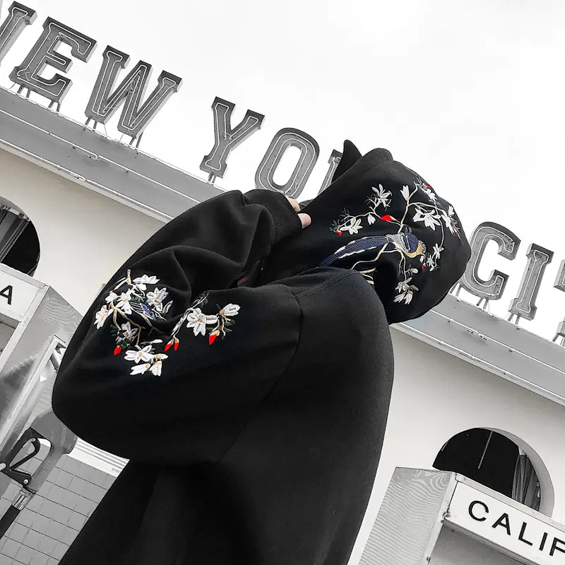 Embroidered Hoodies for Couples - Winter Style