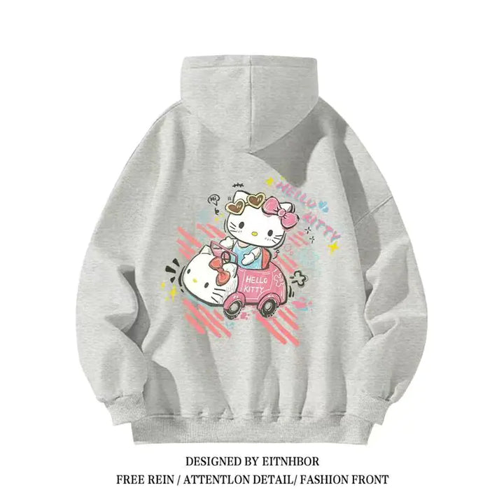Hello Kitty Sanrio Hoodies for Boys and Girls, Y2K Style