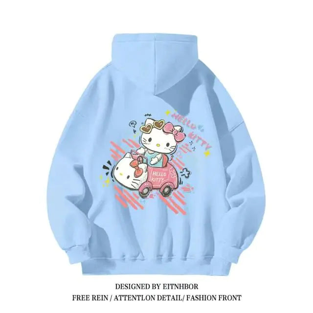 Hello Kitty Sanrio Hoodies for Boys and Girls, Y2K Style