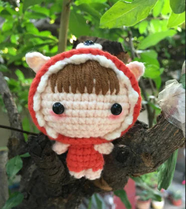 Crochet Doll Keychain Kit with Video Tutorial
