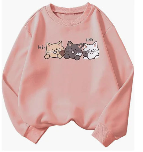 Printed Loose Casual Sweater for Men and Women