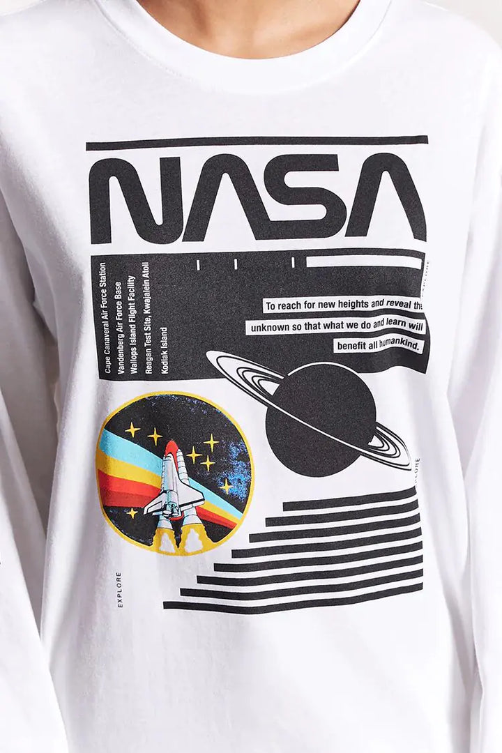 Comfortable Long Sleeve Graphic Print T-Shirt