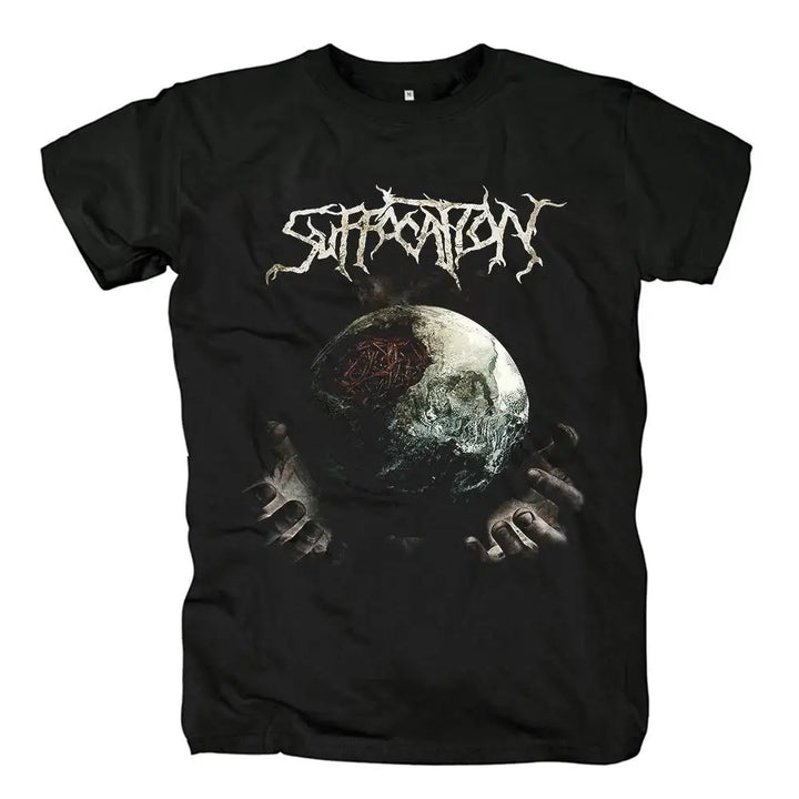 Harajuku Style Men's Black Graphic T-Shirt