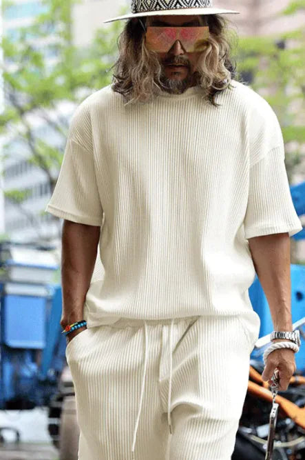 Men's Striped Sports & Leisure Suit