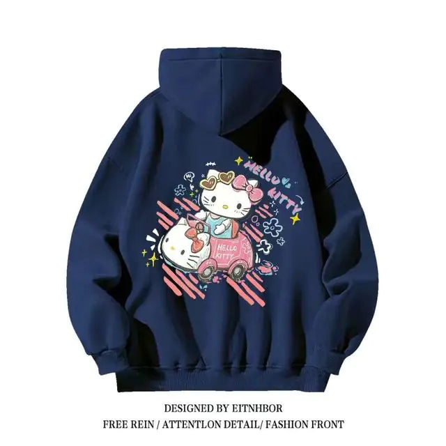 Hello Kitty Sanrio Hoodies for Boys and Girls, Y2K Style
